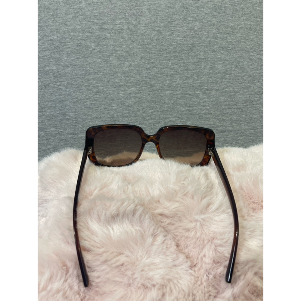 Women's Dot Dash Veil Sunglasses Brown - Picture 4 of 6